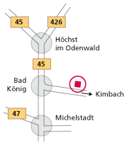 Anfahrtsplan zu Kimbacher Straße 200, 64732 Bad König